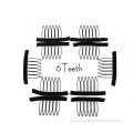 Black Wig Combs 6 Teeth Black Wig Comb For Making Wigs Factory